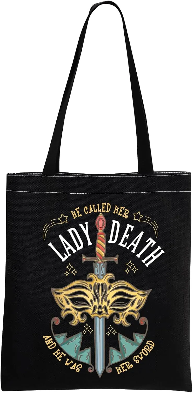 MNIGIU A Court Of Thorns and Tote Bag Nesta And Cassian Lover Gift Lady Death Gift