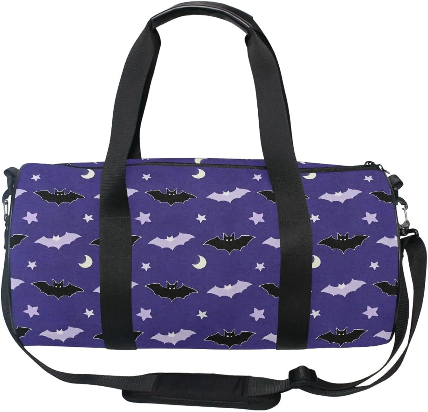 MNSRUU Sports Duffel Bags, Bats Thank The Moon Athletic Gym Bag Overnight Workout Travel Tote Luggage for Men Women Yoga