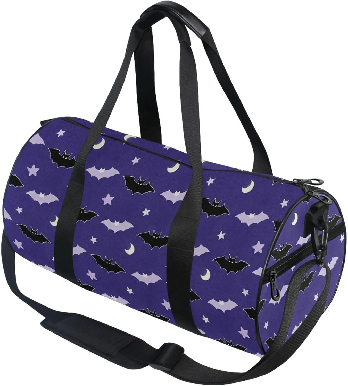 MNSRUU Sports Duffel Bags, Bats Thank The Moon Athletic Gym Bag Overnight Workout Travel Tote Luggage for Men Women Yoga