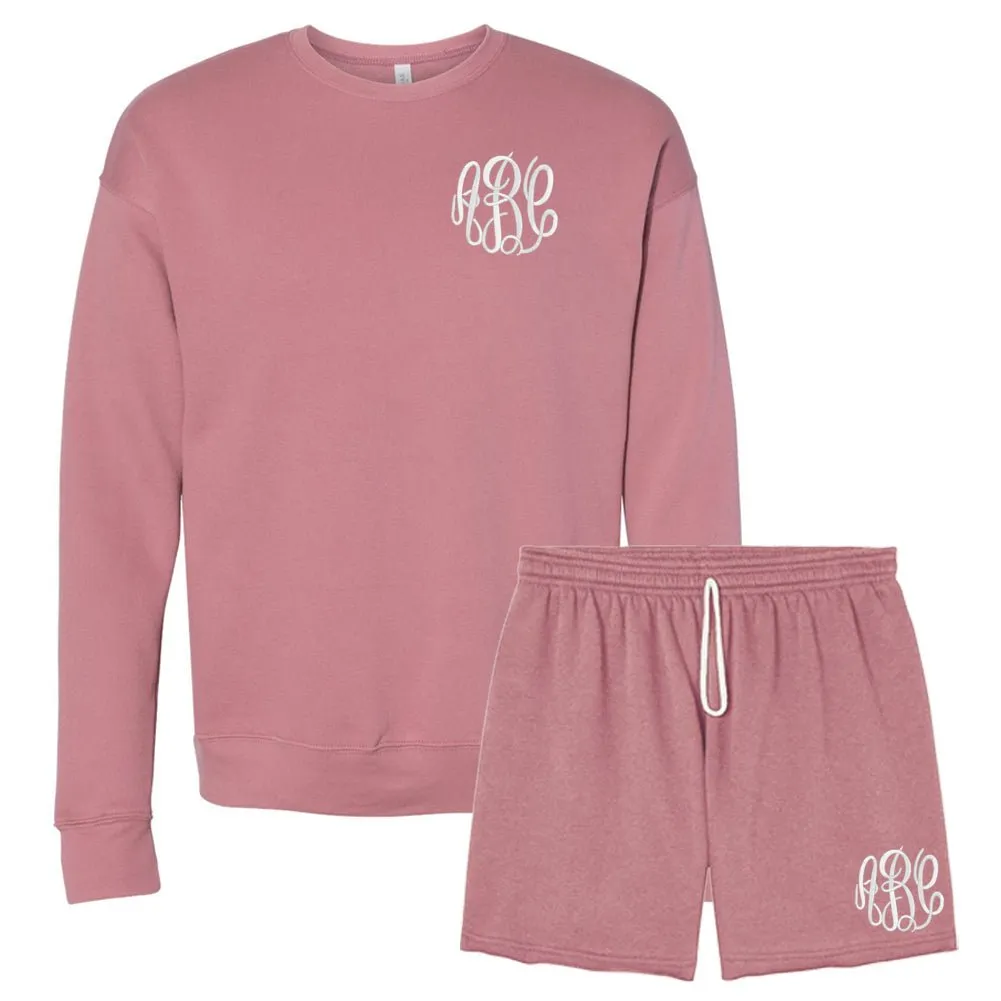 Monogrammed Bella   Canvas Shorts Set