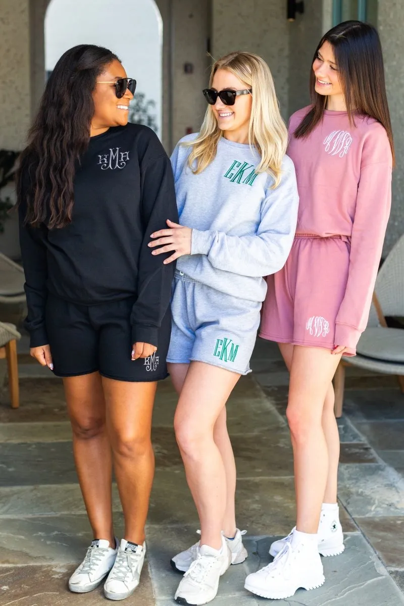 Monogrammed Bella   Canvas Shorts Set