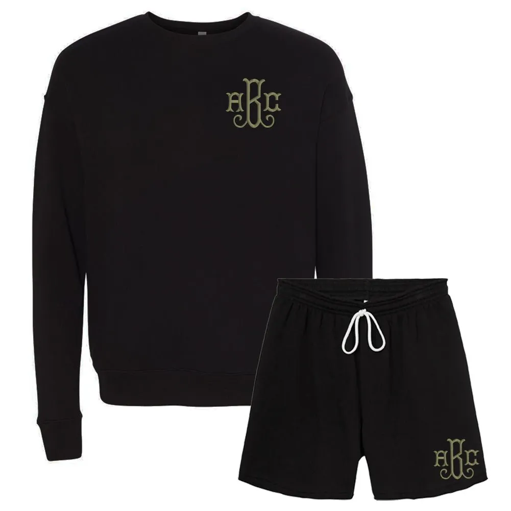 Monogrammed Bella   Canvas Shorts Set