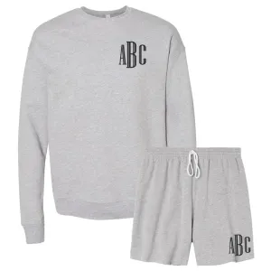 Monogrammed Bella   Canvas Shorts Set