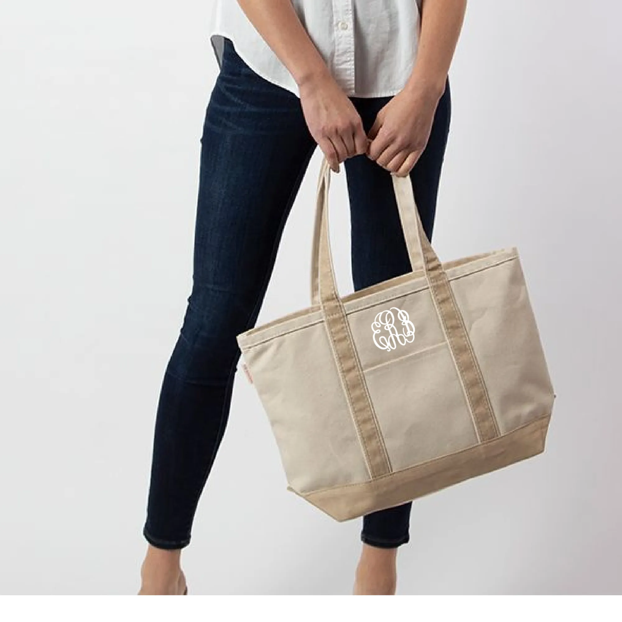 Monogrammed Camo Tote Bag