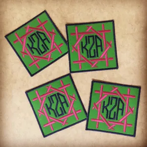 Monogrammed Canvas Bamboo Coasters (set of four)