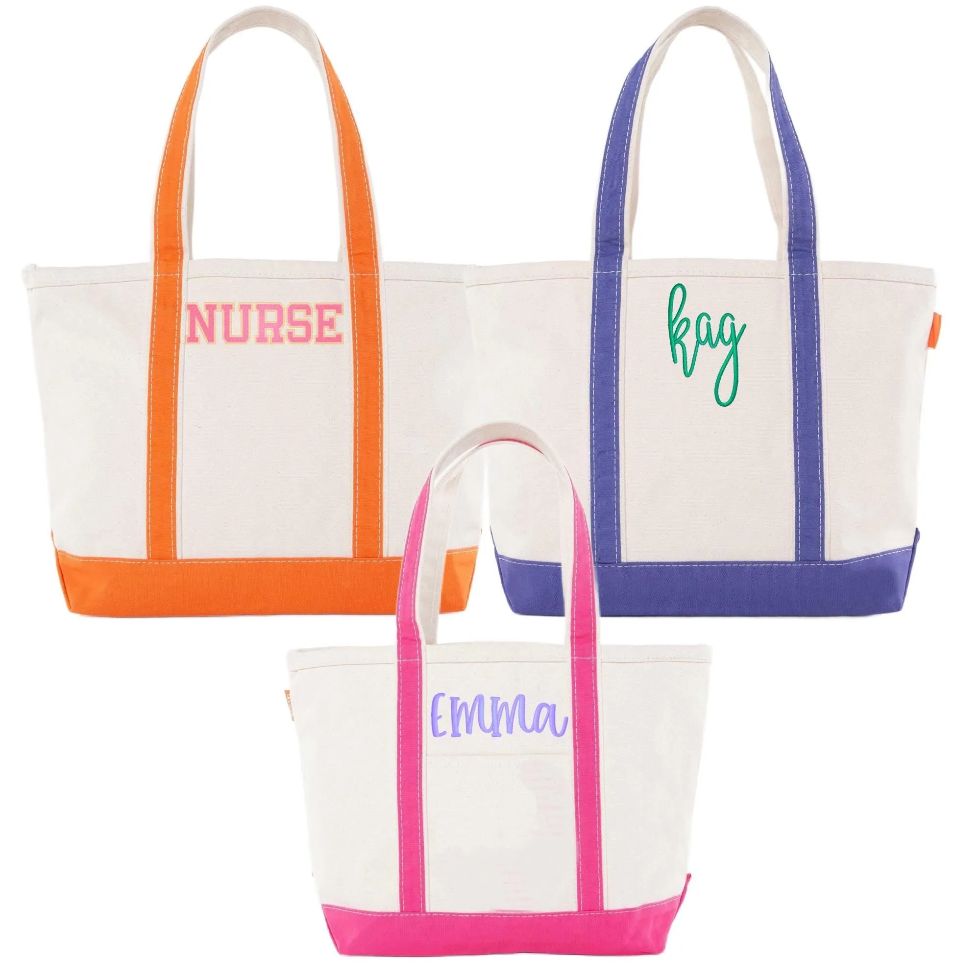 Monogrammed Engraved Font Tote Bag