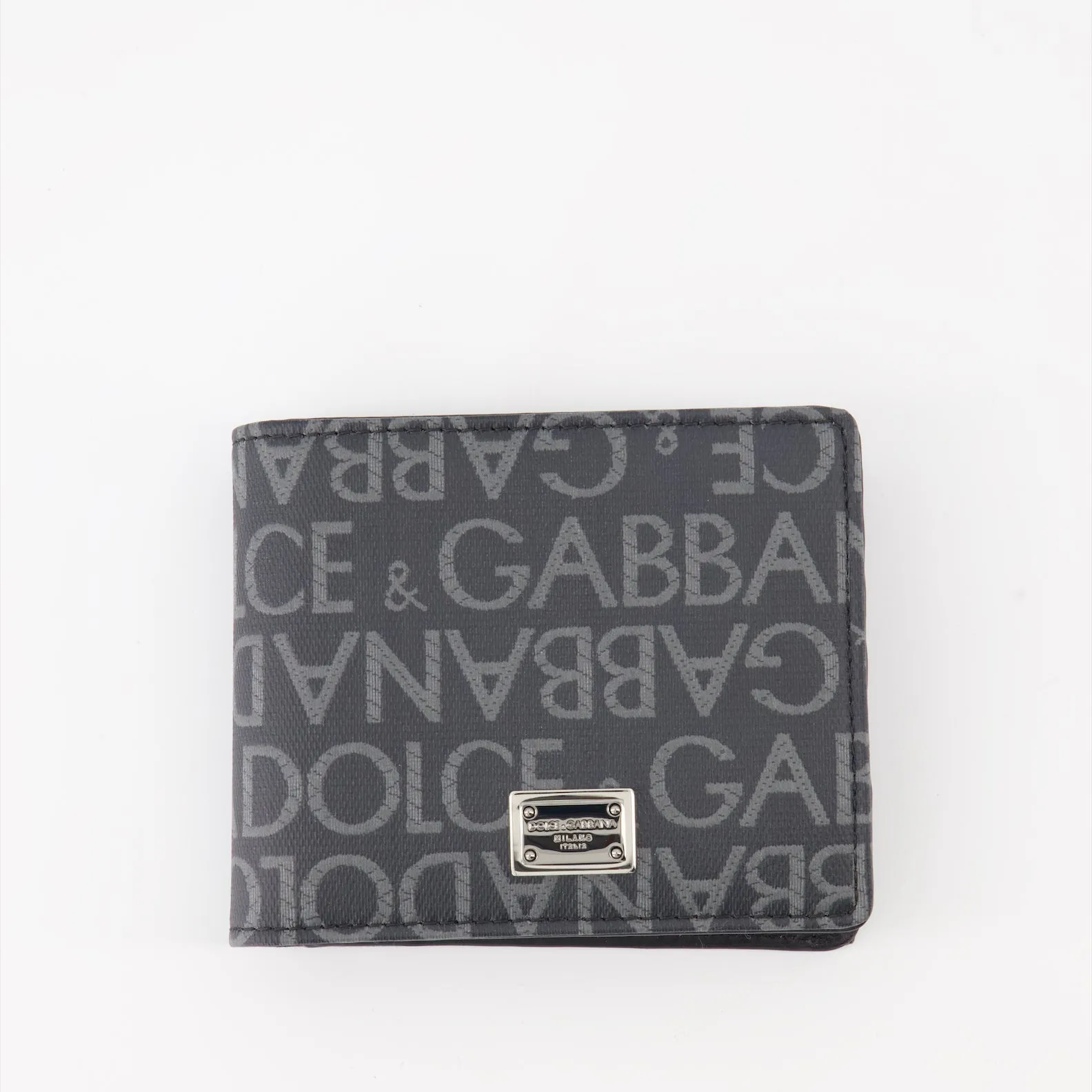 Monogrammed Jacquard Coated Wallet