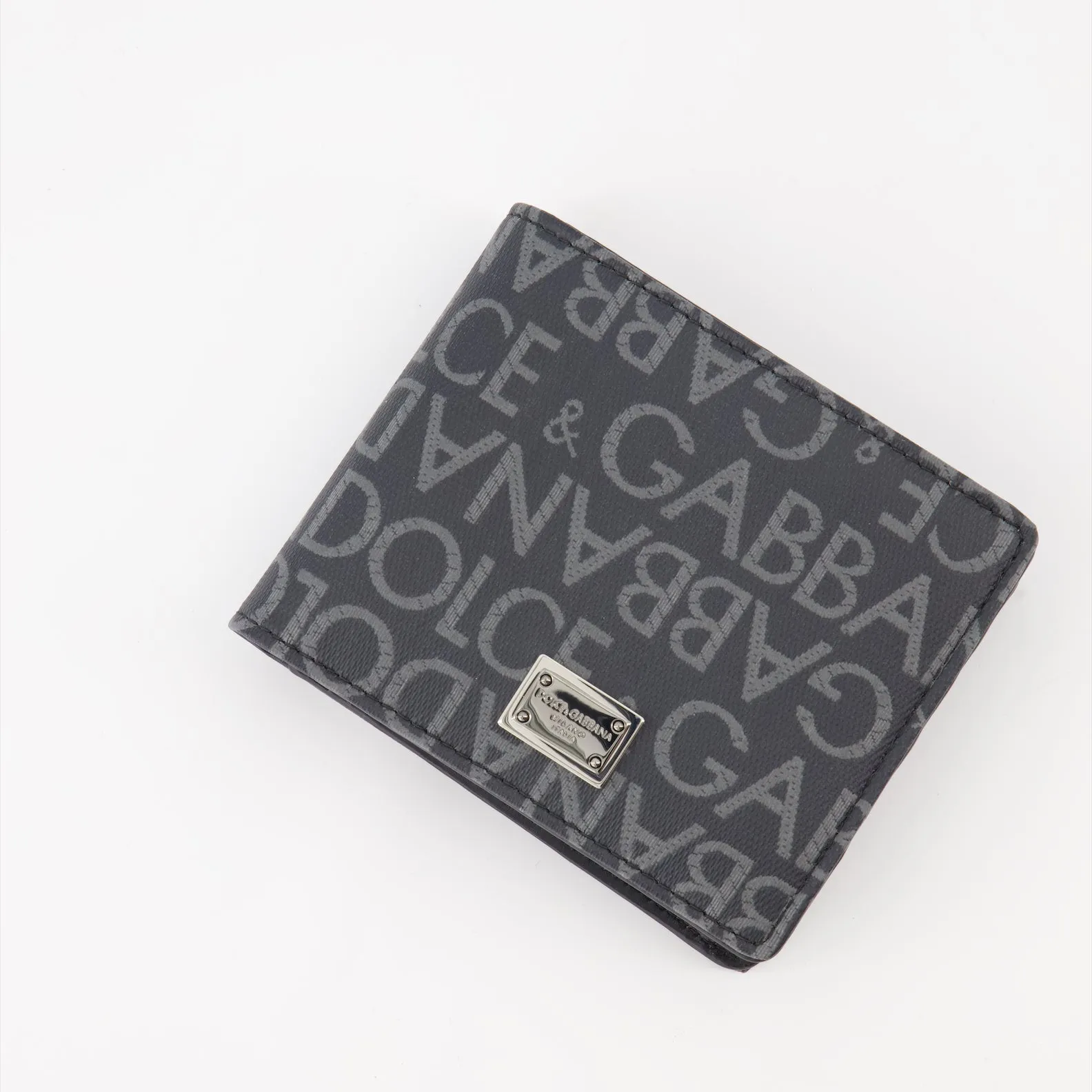 Monogrammed Jacquard Coated Wallet