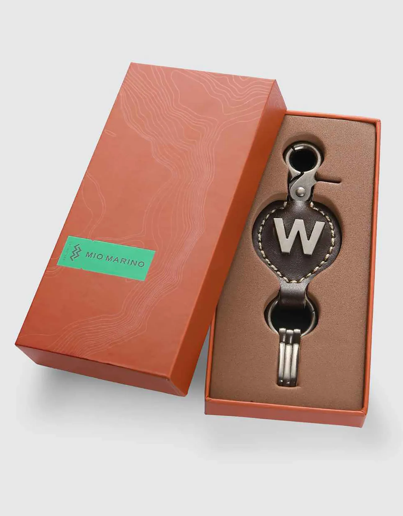 Monogrammed Ringlet Alphabet Keychain