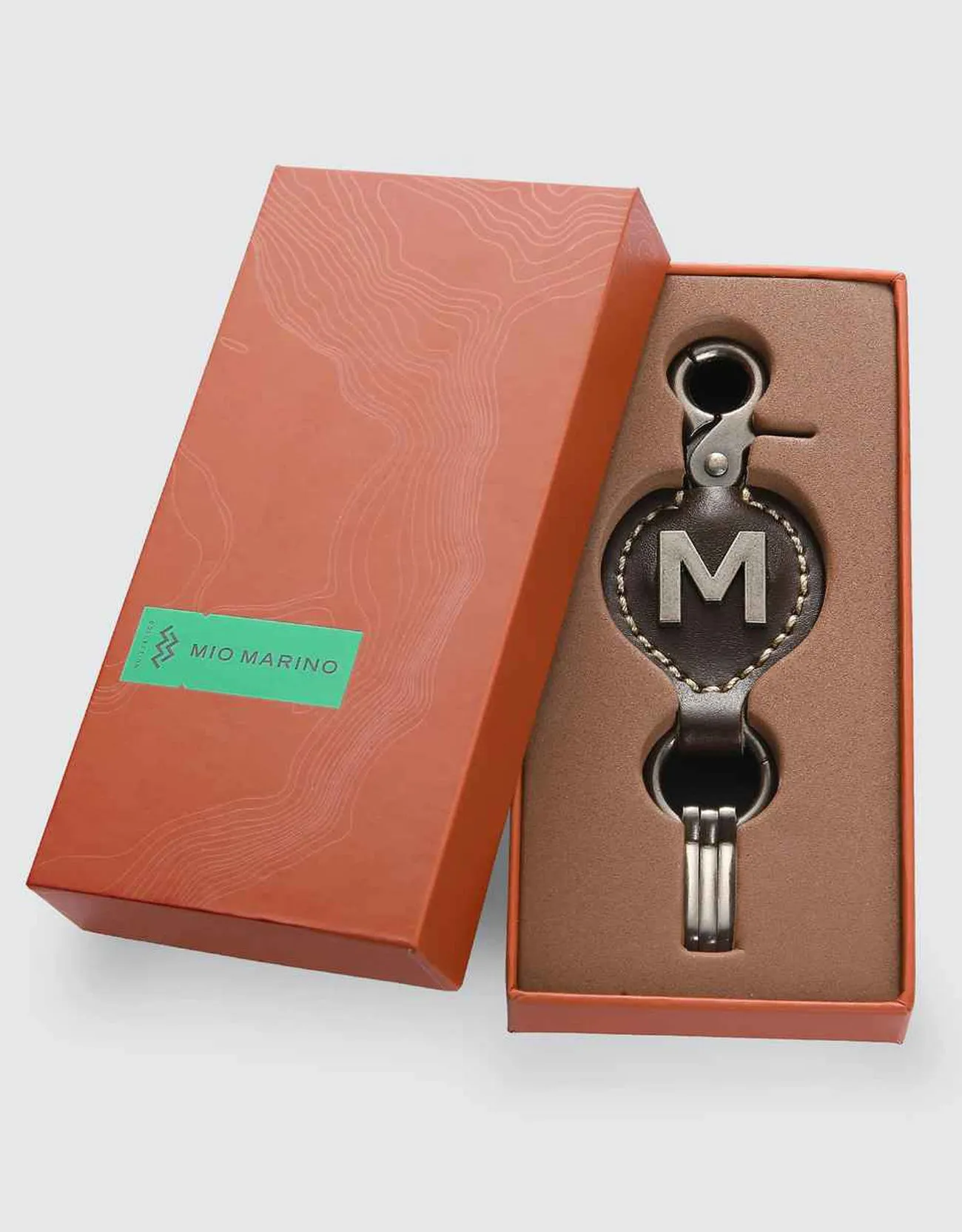 Monogrammed Ringlet Alphabet Keychain