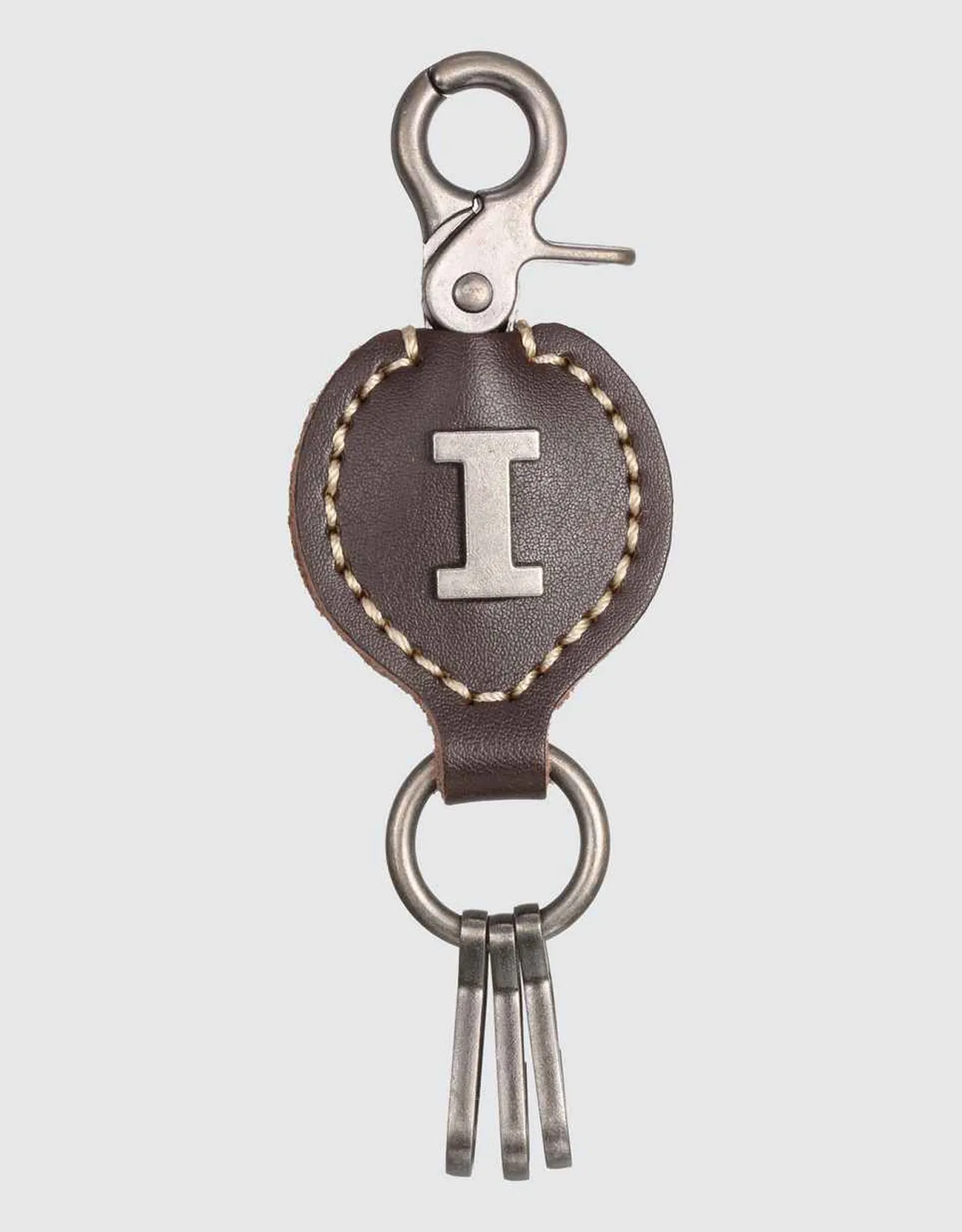Monogrammed Ringlet Alphabet Keychain
