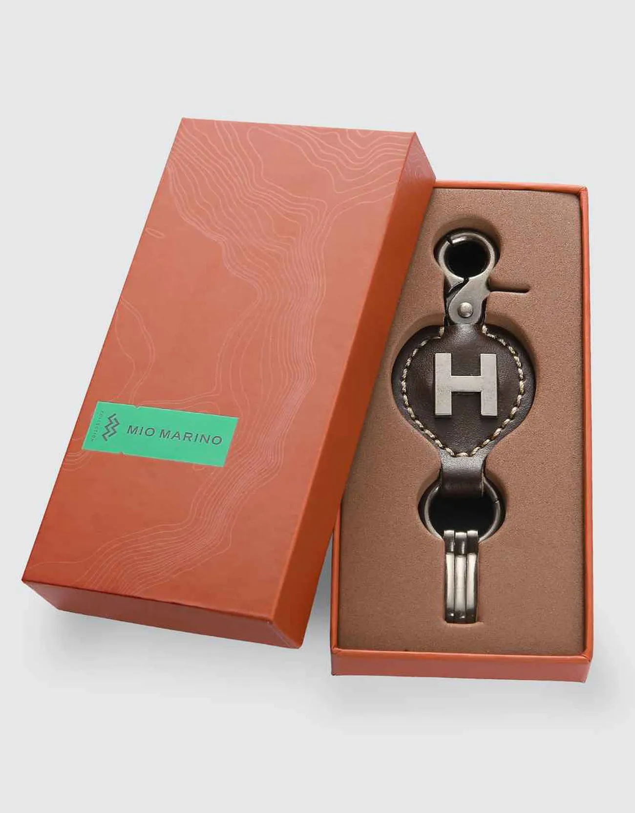 Monogrammed Ringlet Alphabet Keychain