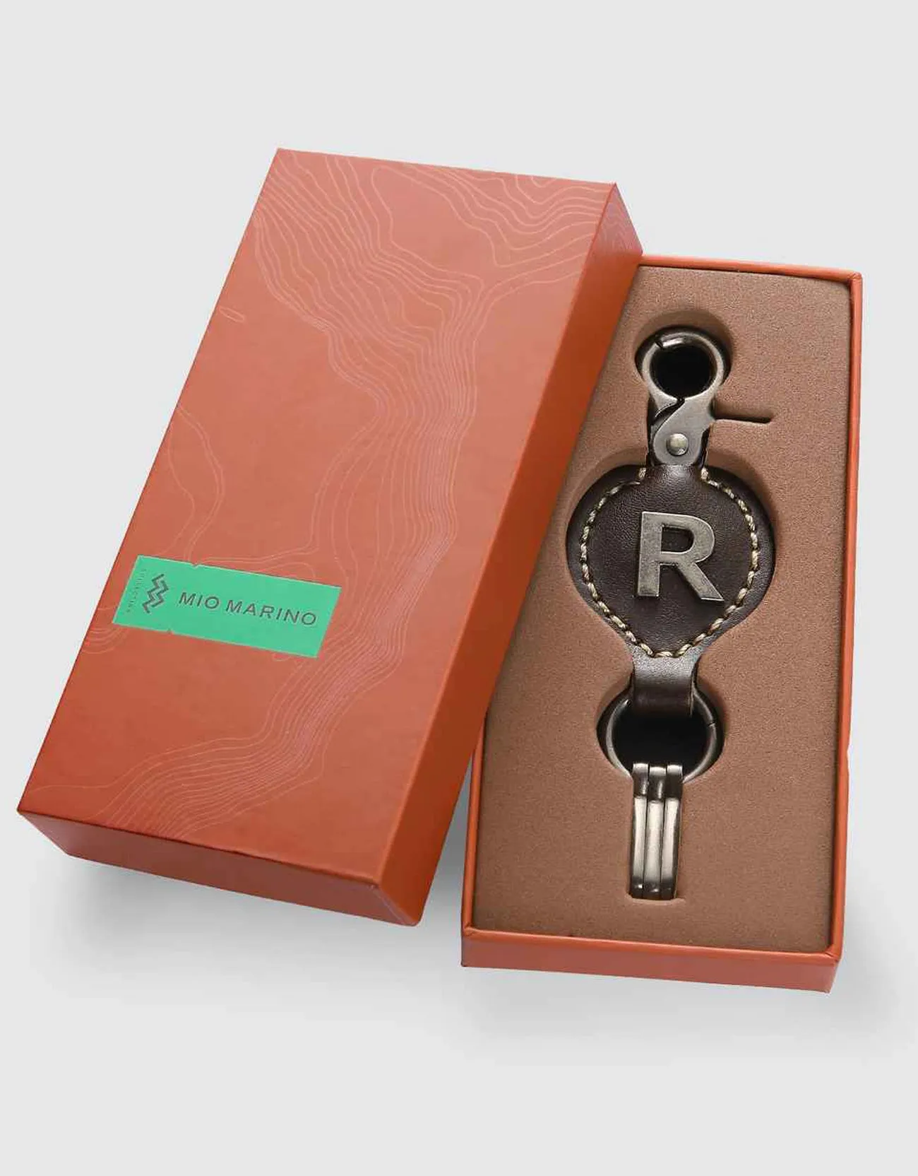 Monogrammed Ringlet Alphabet Keychain