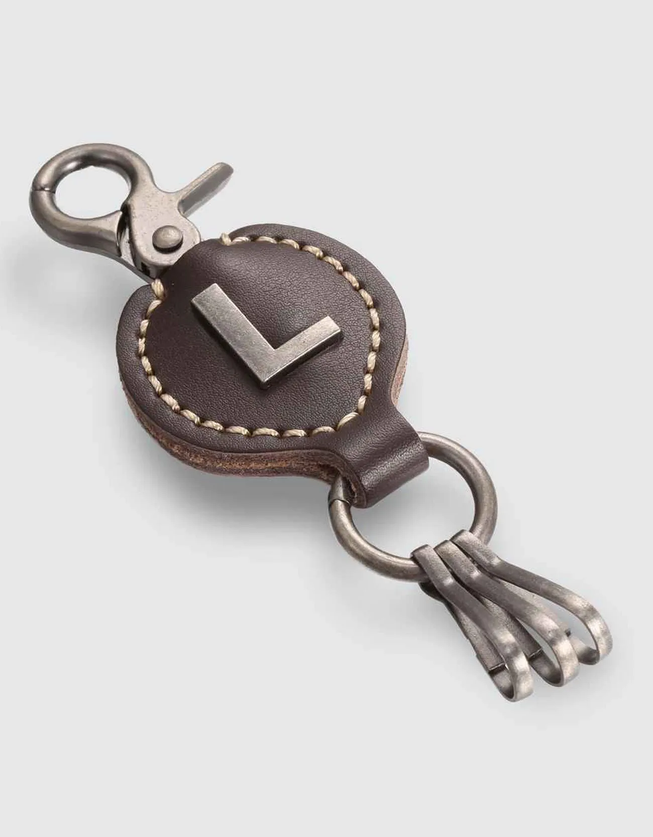 Monogrammed Ringlet Alphabet Keychain