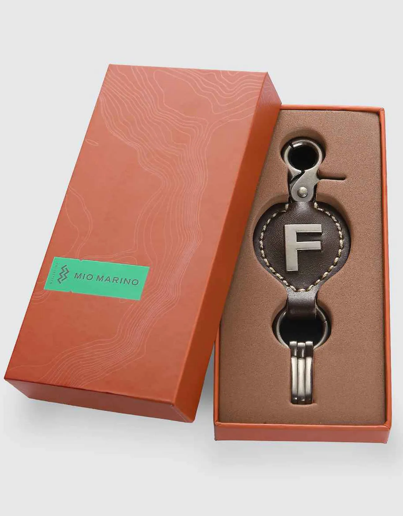 Monogrammed Ringlet Alphabet Keychain