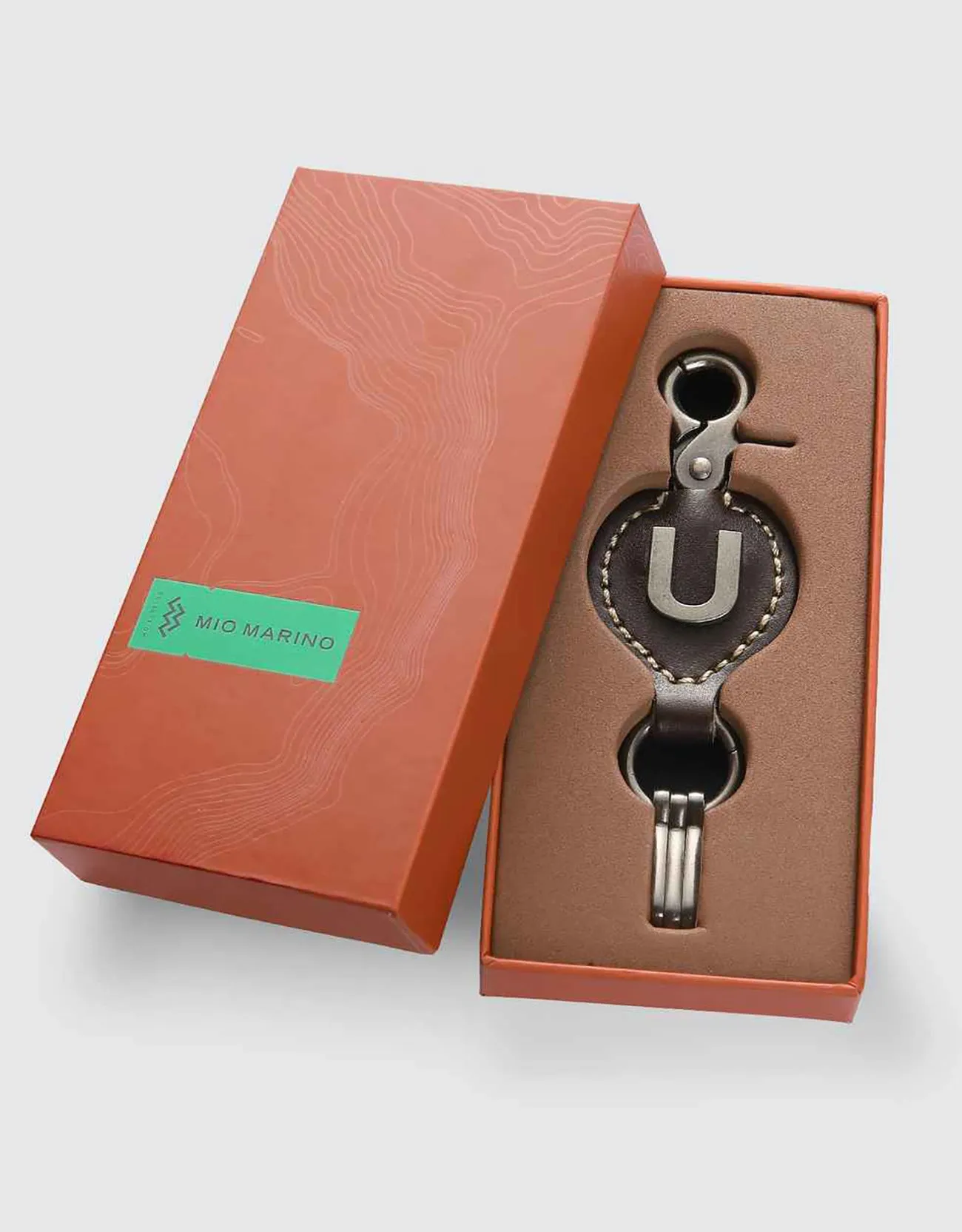 Monogrammed Ringlet Alphabet Keychain