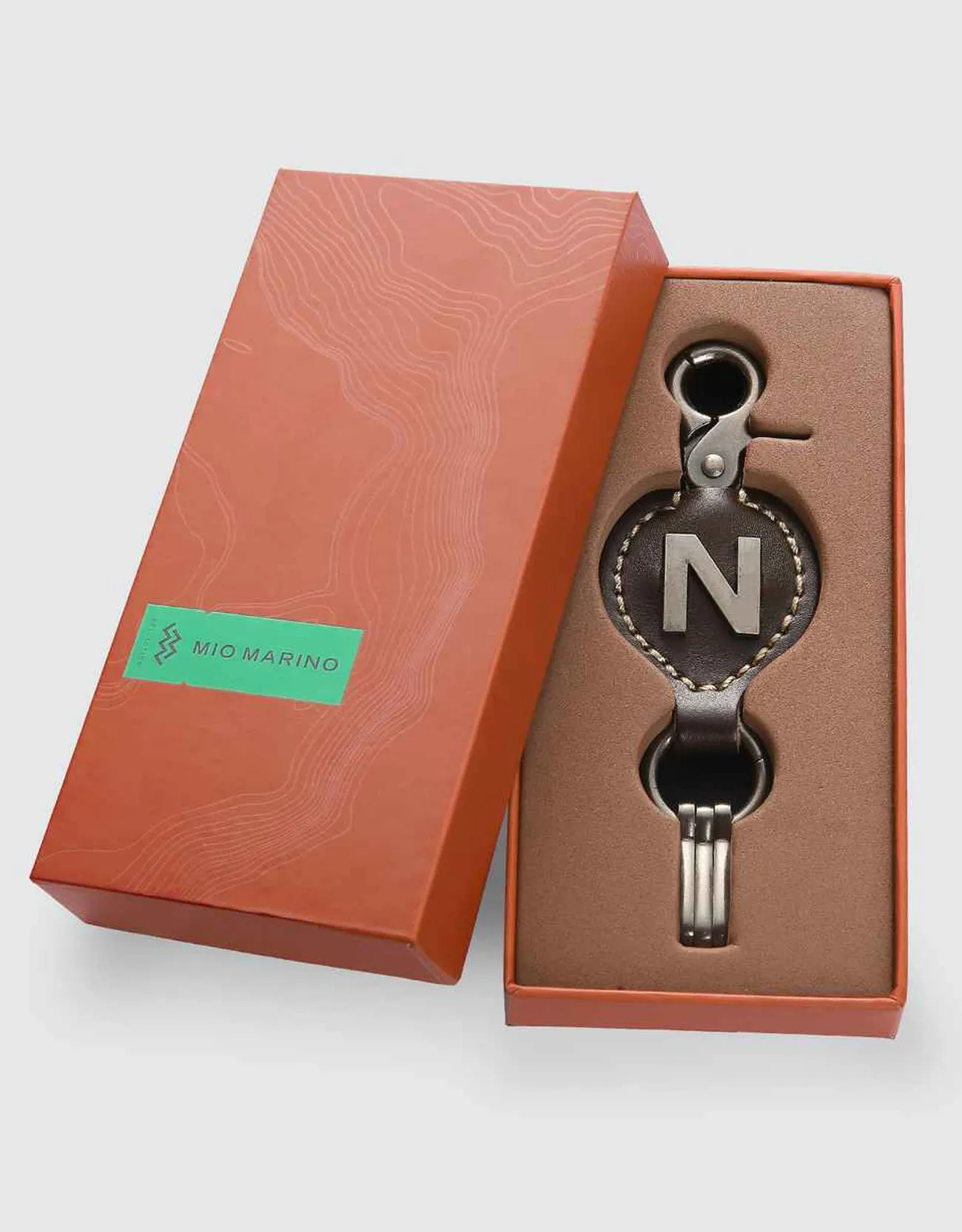 Monogrammed Ringlet Alphabet Keychain