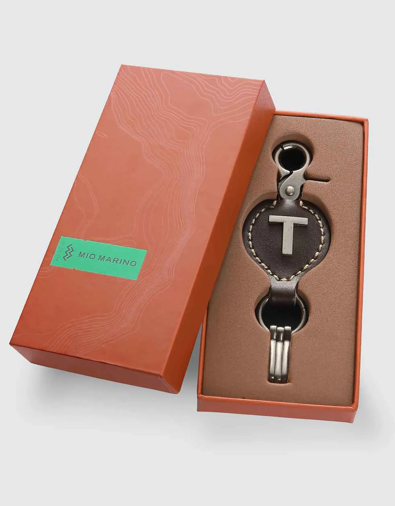 Monogrammed Ringlet Alphabet Keychain