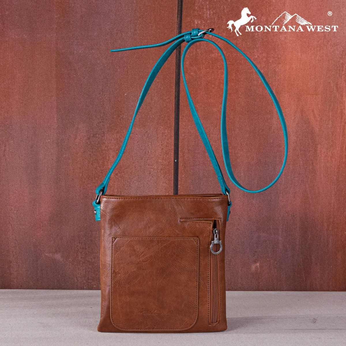 Montana West Fringe Studed Crossbody