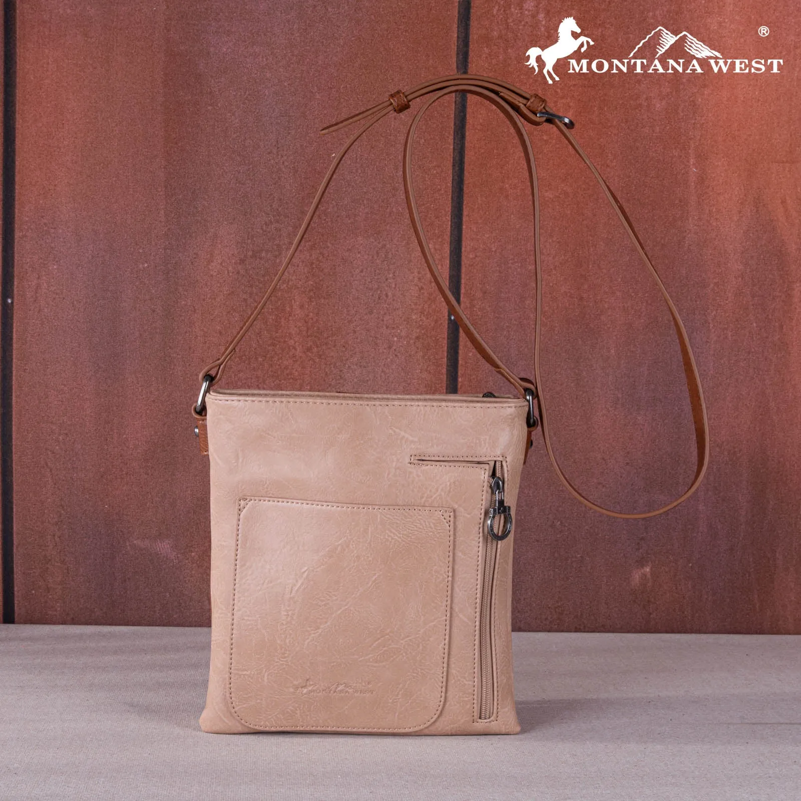 Montana West Fringe Studed Crossbody