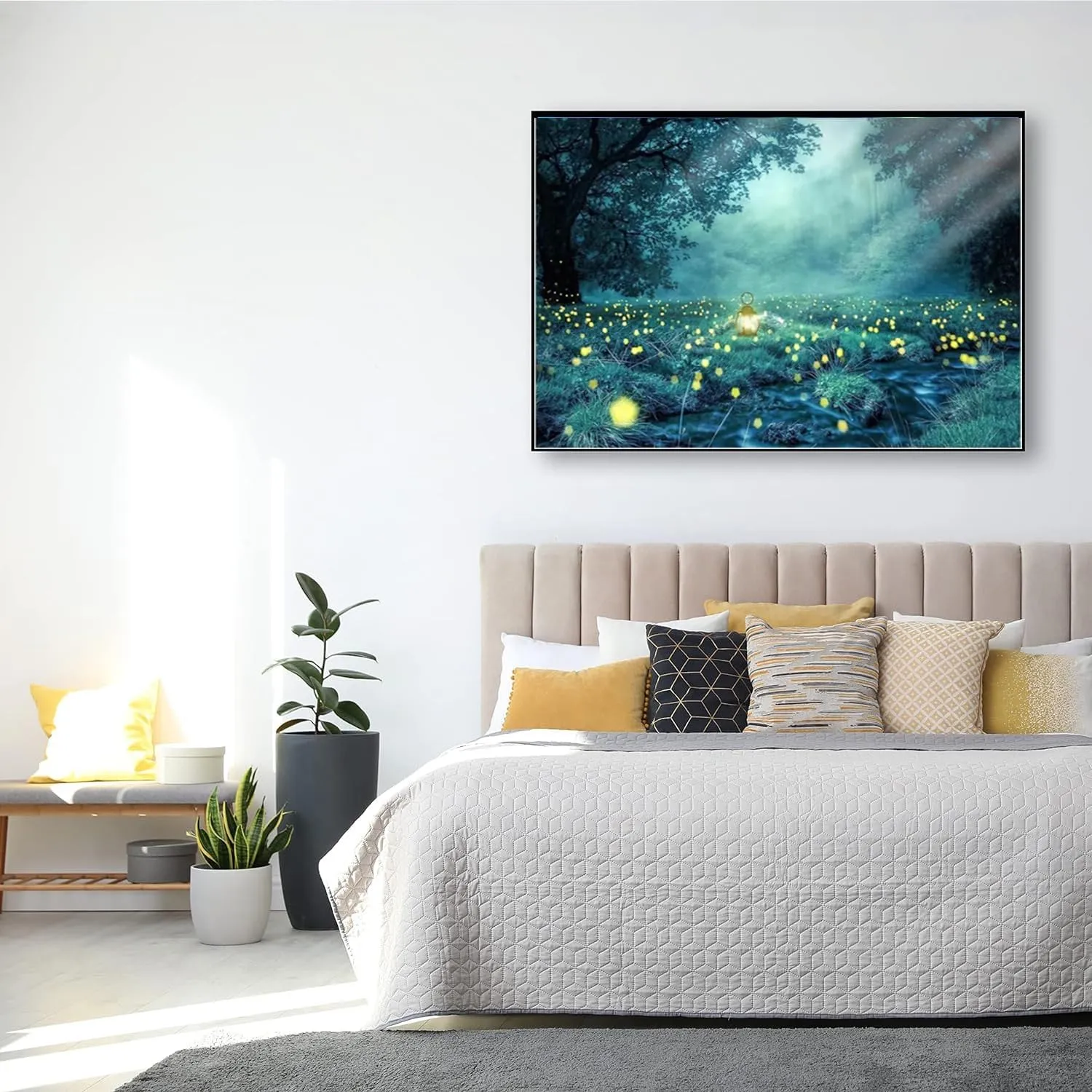 Moonlight Beach Diamond Painting Kits for Adults,Landscape Full Drill Diamond Art Kits for Beginners,Seaside Round 5D DIY Diamond Art, 2 Package Diamonds Gem Art and Crafts Home Decor 16 x 28 Inch