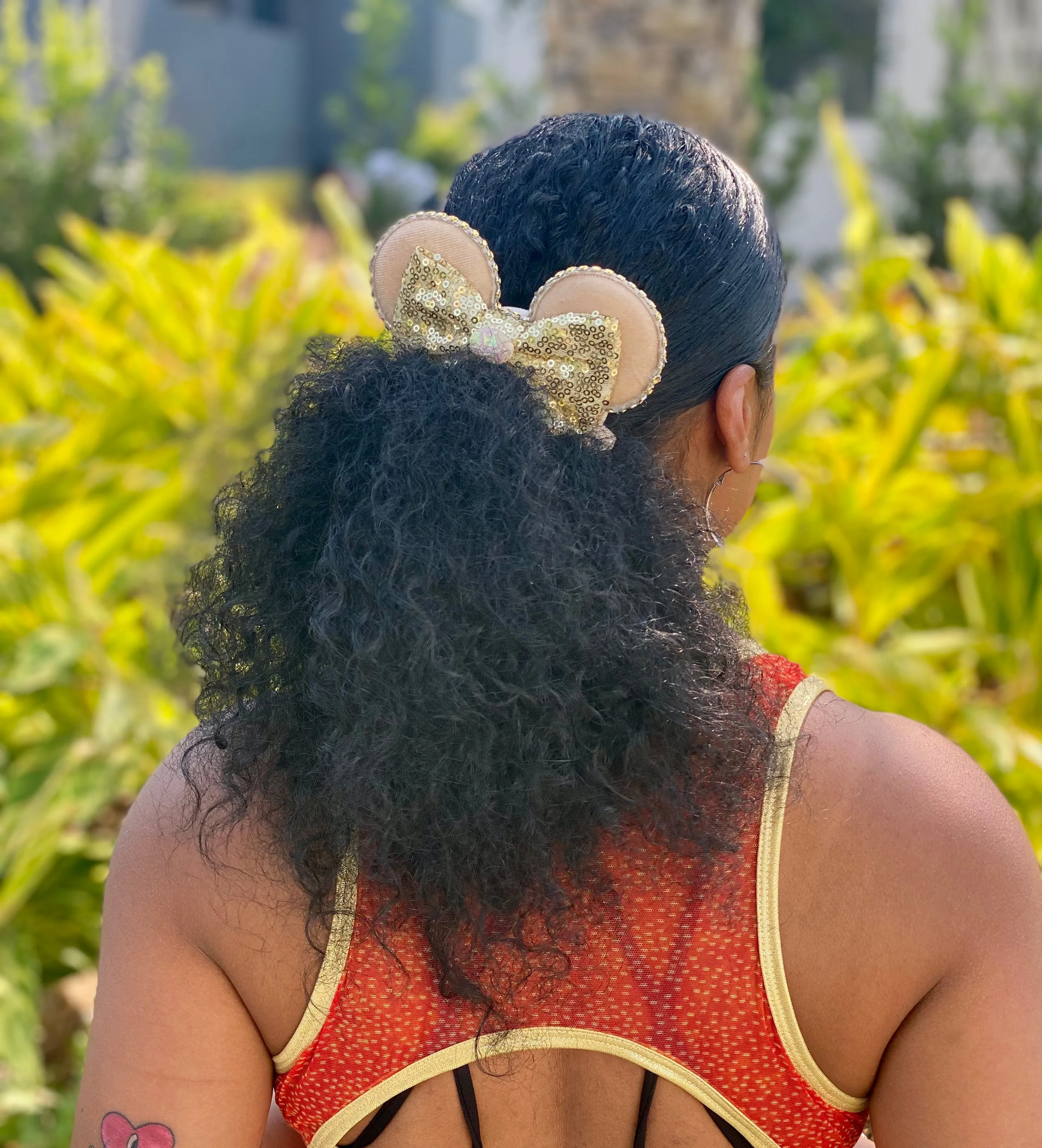 Mouse Ears Scrunchies Long Braid Princess