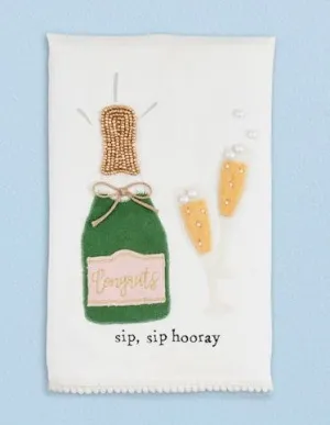Mudpie Sip, Sip Hooray Wedding Tea Towel