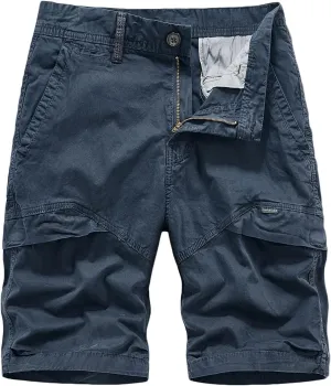 Muscularfit Shorts Men Casual Cotton Solid Multi Pockets Cargo Shorts Summer Outdoor Fashion Work Utility Tooling Shorts 2023