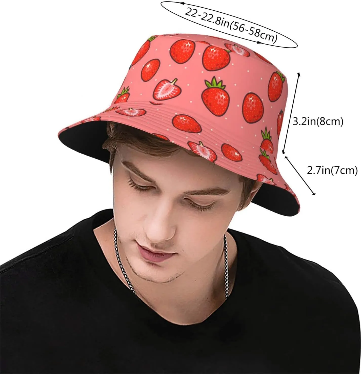 Music Rock Doodle Bucket Hat Beach Travel Fisherman Hat Packable Sun Hat Cap for Unisex Women Men