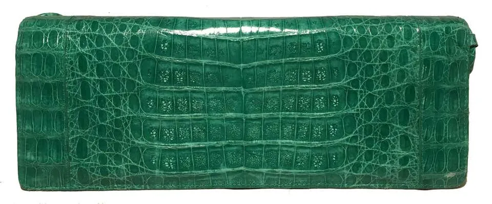 Nancy Gonzalez Green Crocodile Handbag