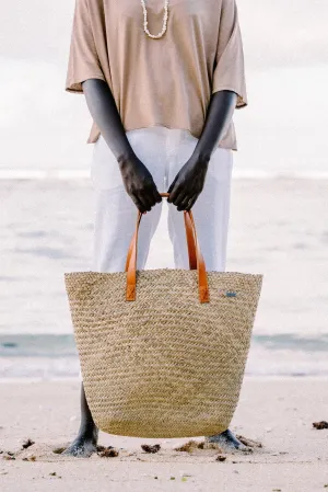 Natural Straw Tote Bag
