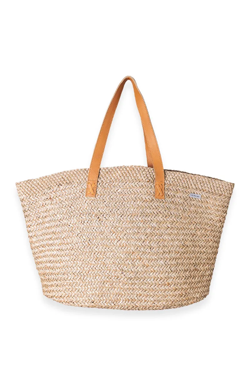 Natural Straw Tote Bag