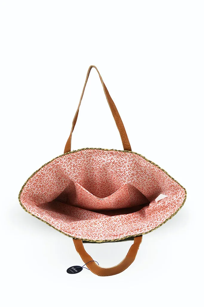 Natural Straw Tote Bag