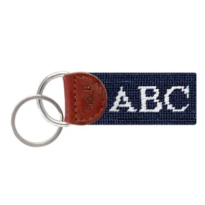 Needlepoint Key Fob Monogrammed - CALL TO SPECIAL ORDER