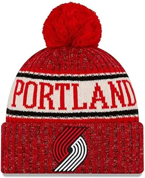 New Era Unisex-Adult NBA Official Sport Knit Sideline Cuffed Knit Pom Beanie Hat