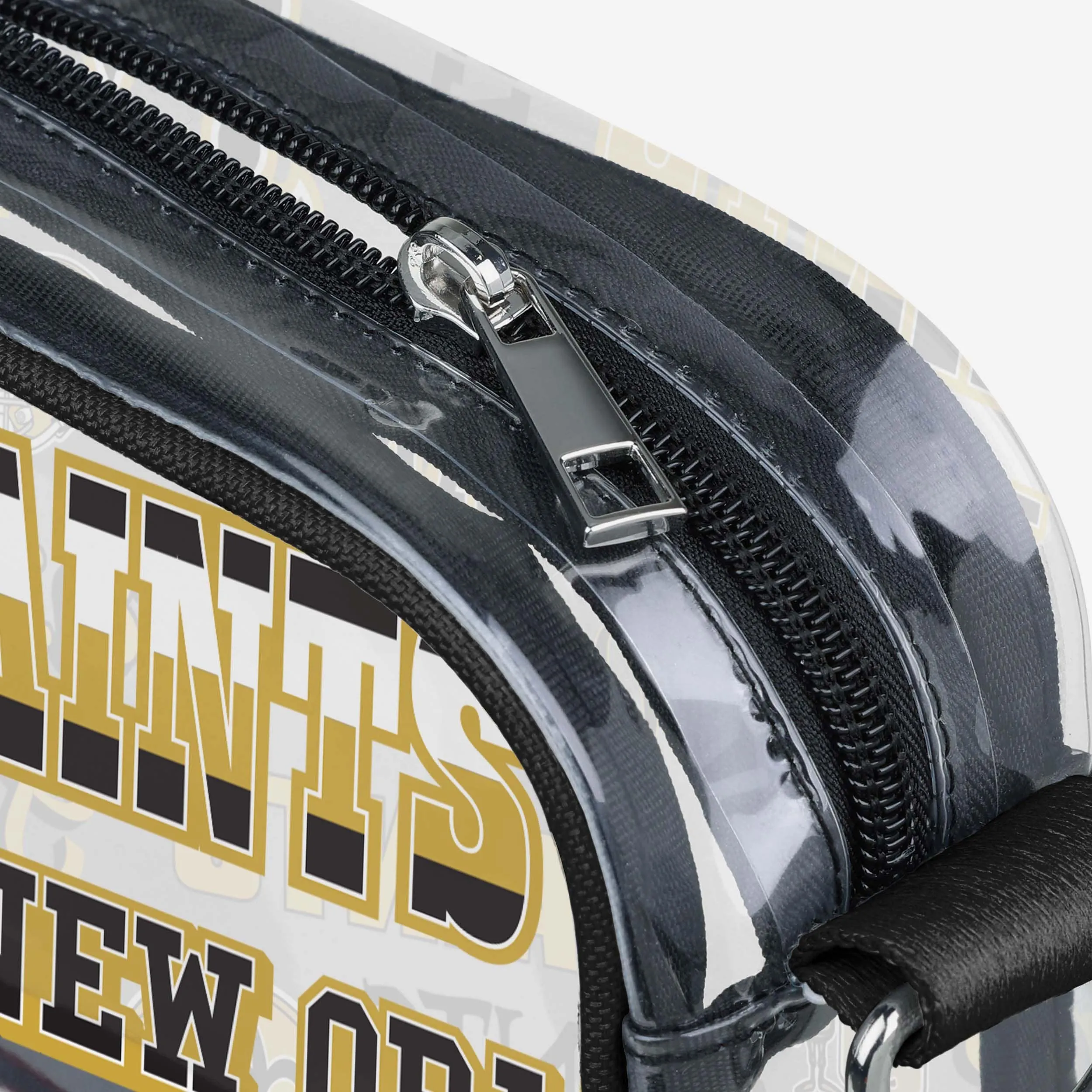 New Orleans Saints Repeat Retro Print Clear Crossbody Bag