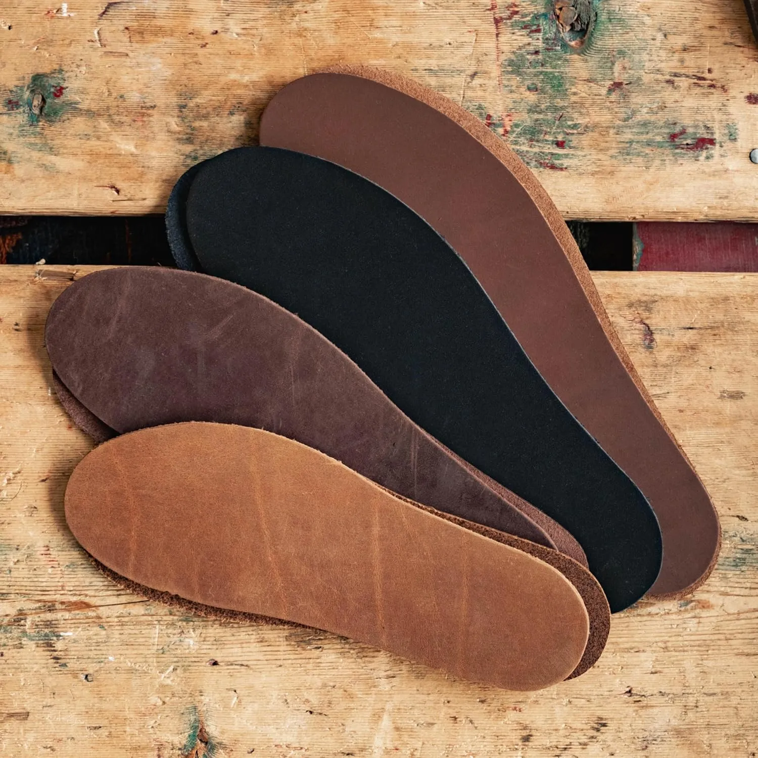 Nicks Boots Leather Insole, Standard, Men’s Shoe Size 12-13.5, Handcrafted in USA, Trim to Fit, Shapes to Your Foot for Extra Comfort