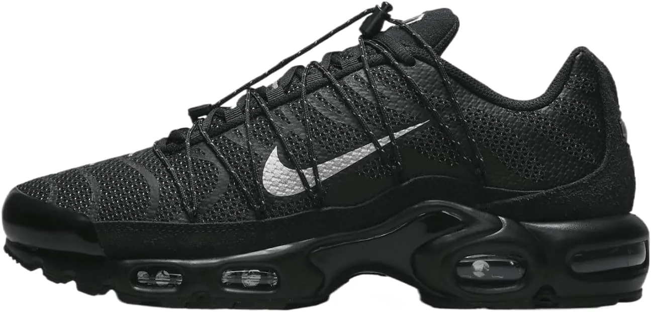 Nike Air Max Plus Utility Men's Shoes (FD0670-001, Black/White/Metallic Silver)