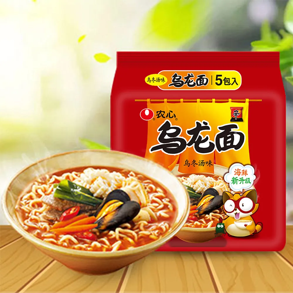 Nongshim Oolongmen Udon Soup Flavor Instant Noodles - 120g x 5 Packs