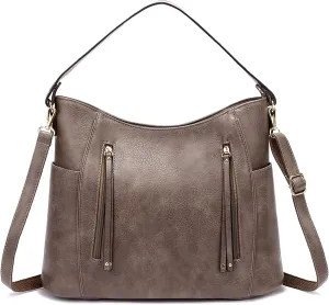 NOTAG Womens Hobo Handbags PU Leather Shoulder Bags Fashion Top Handle Purses Large Crossbody Handbags