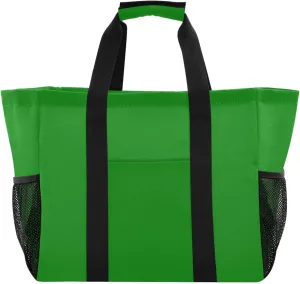 ODAWA Green Washable Tote Bag, Collapsible Beach Tote Bag for Travel and Daily
