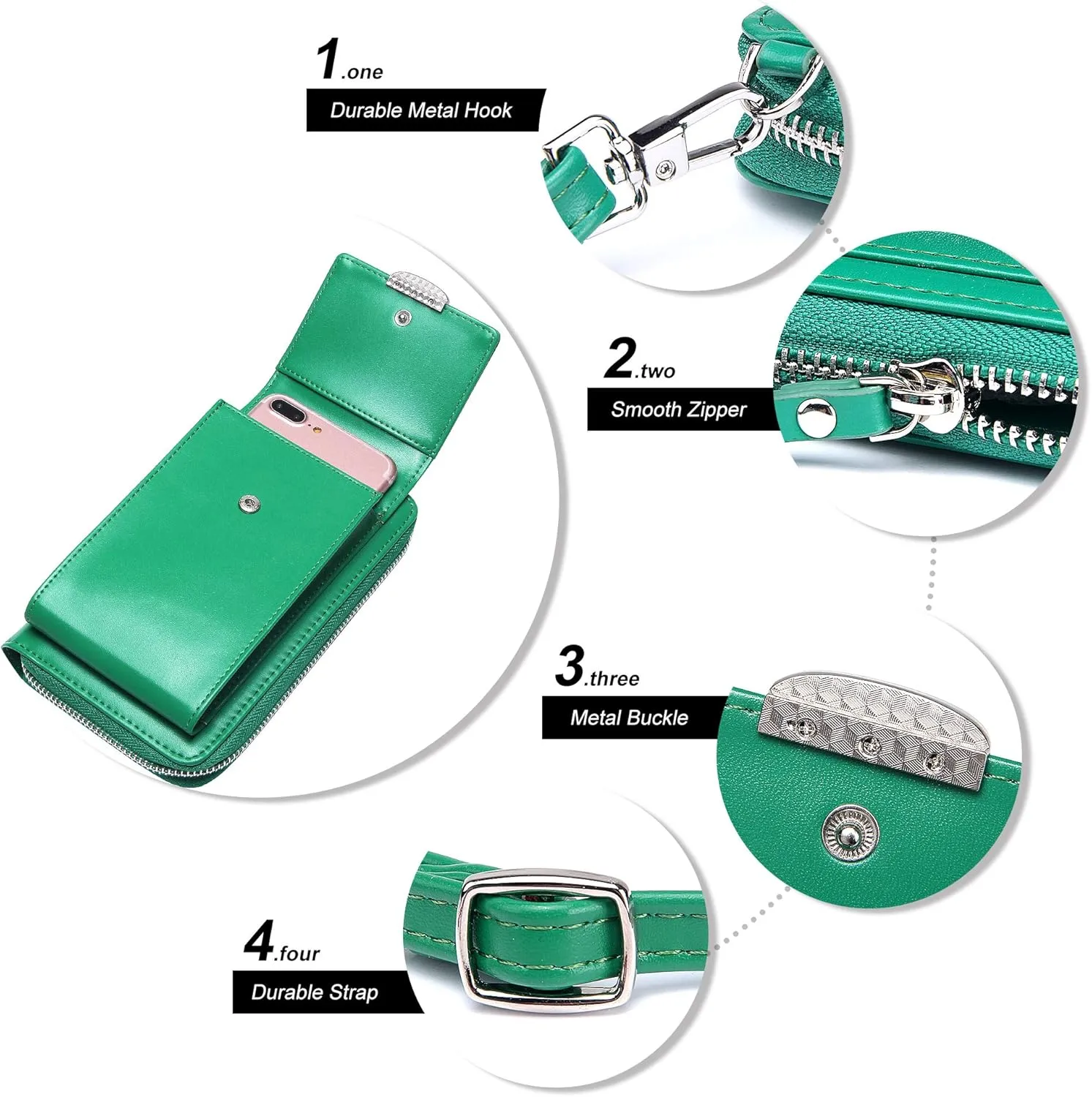 OIDERY Small Crossbody Phone Bags Cellphone Wallet Purse for Women with Credit Card Slots