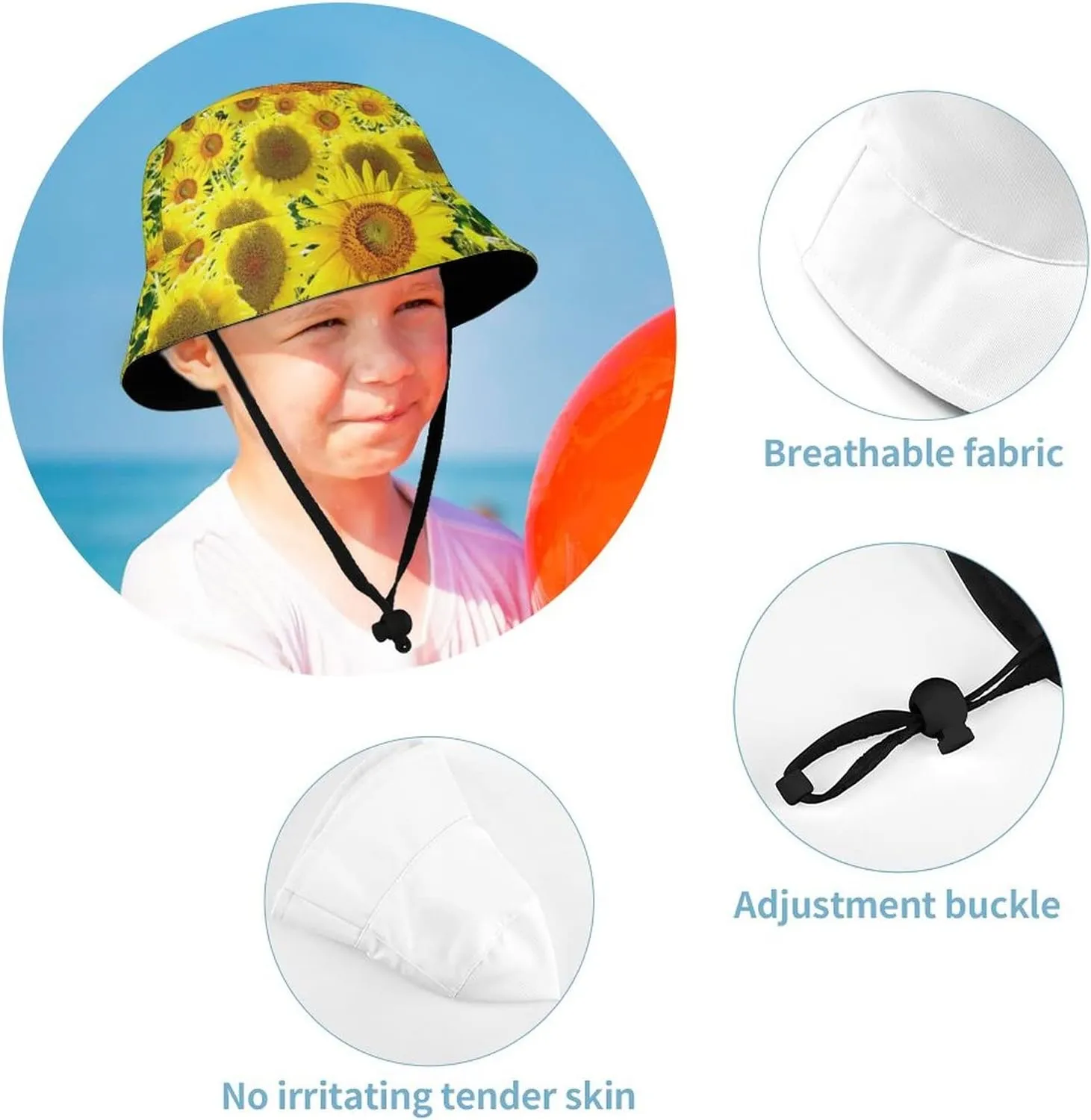 Oyihfvs Packable Fisherman's Hat Bucket hat, Unisex Sun Protection Wide Brim Fisherman Cap for Summer Outdoor Travel