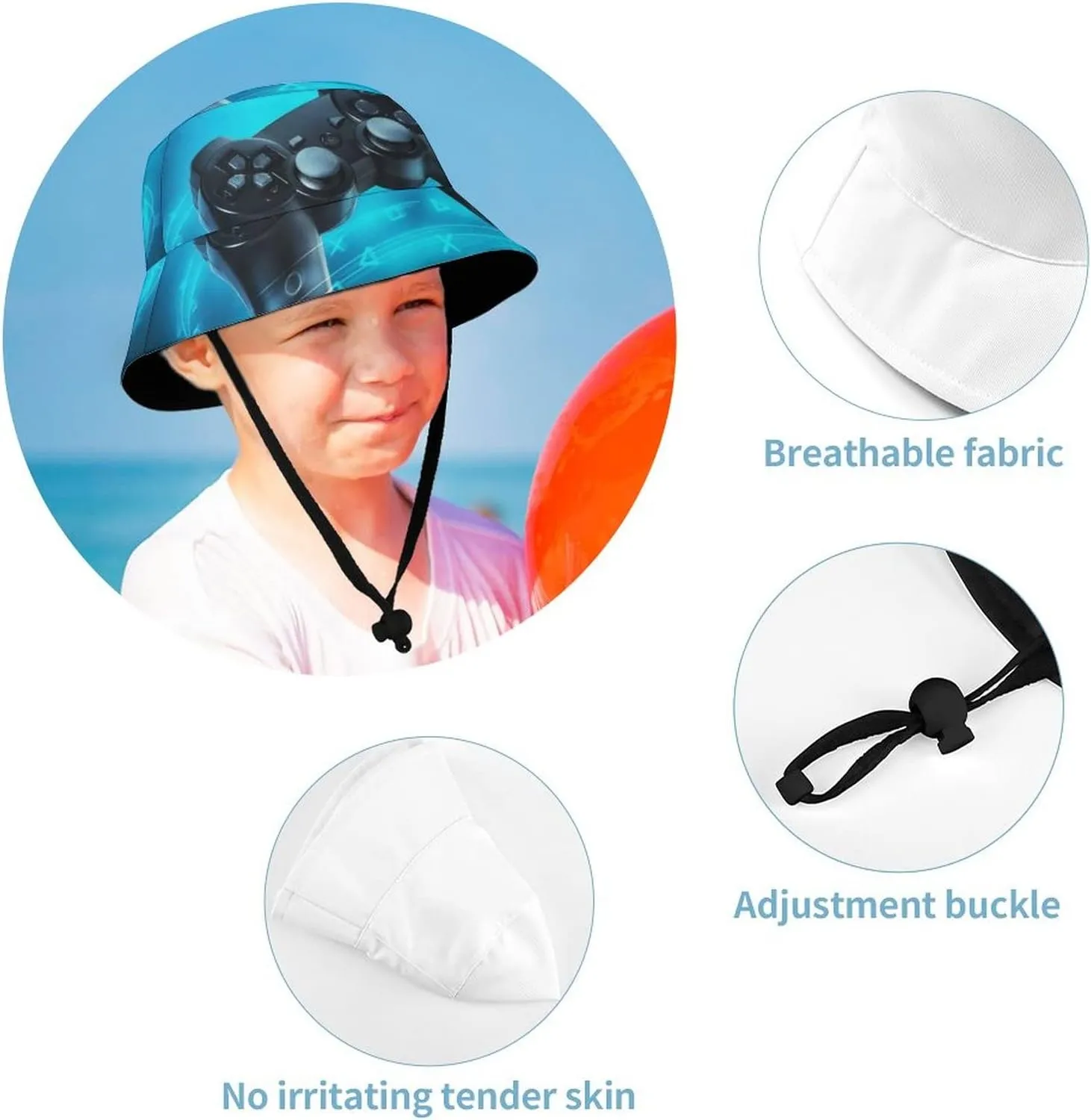 Oyihfvs Packable Fisherman's Hat Bucket hat, Unisex Sun Protection Wide Brim Fisherman Cap for Summer Outdoor Travel