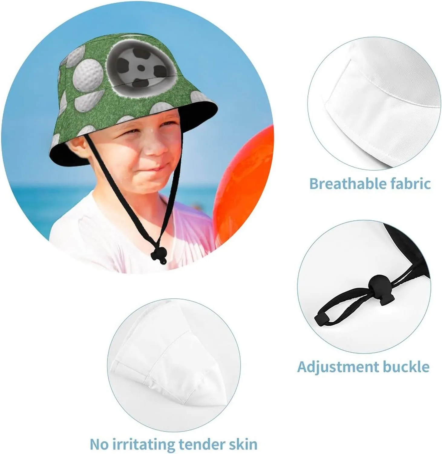 Oyihfvs Packable Fisherman's Hat Bucket hat, Unisex Sun Protection Wide Brim Fisherman Cap for Summer Outdoor Travel