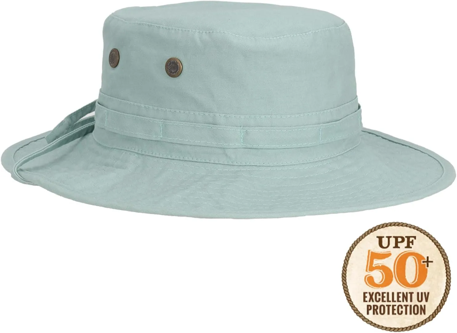 Panama Jack Women's Bucket Hat - Palm Print Underbrim, Packable, Adjustable, UPF (SPF) 50  UVA/UVB Sun Protection, 3" Brim