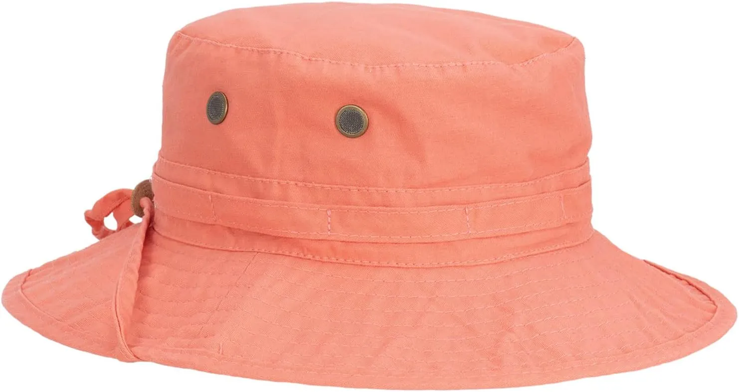Panama Jack Women's Bucket Hat - Palm Print Underbrim, Packable, Adjustable, UPF (SPF) 50  UVA/UVB Sun Protection, 3" Brim