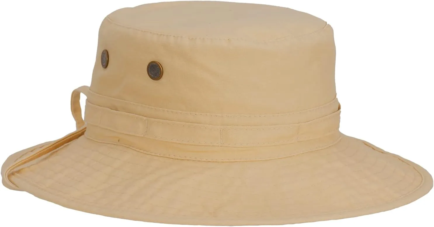 Panama Jack Women's Bucket Hat - Palm Print Underbrim, Packable, Adjustable, UPF (SPF) 50  UVA/UVB Sun Protection, 3" Brim