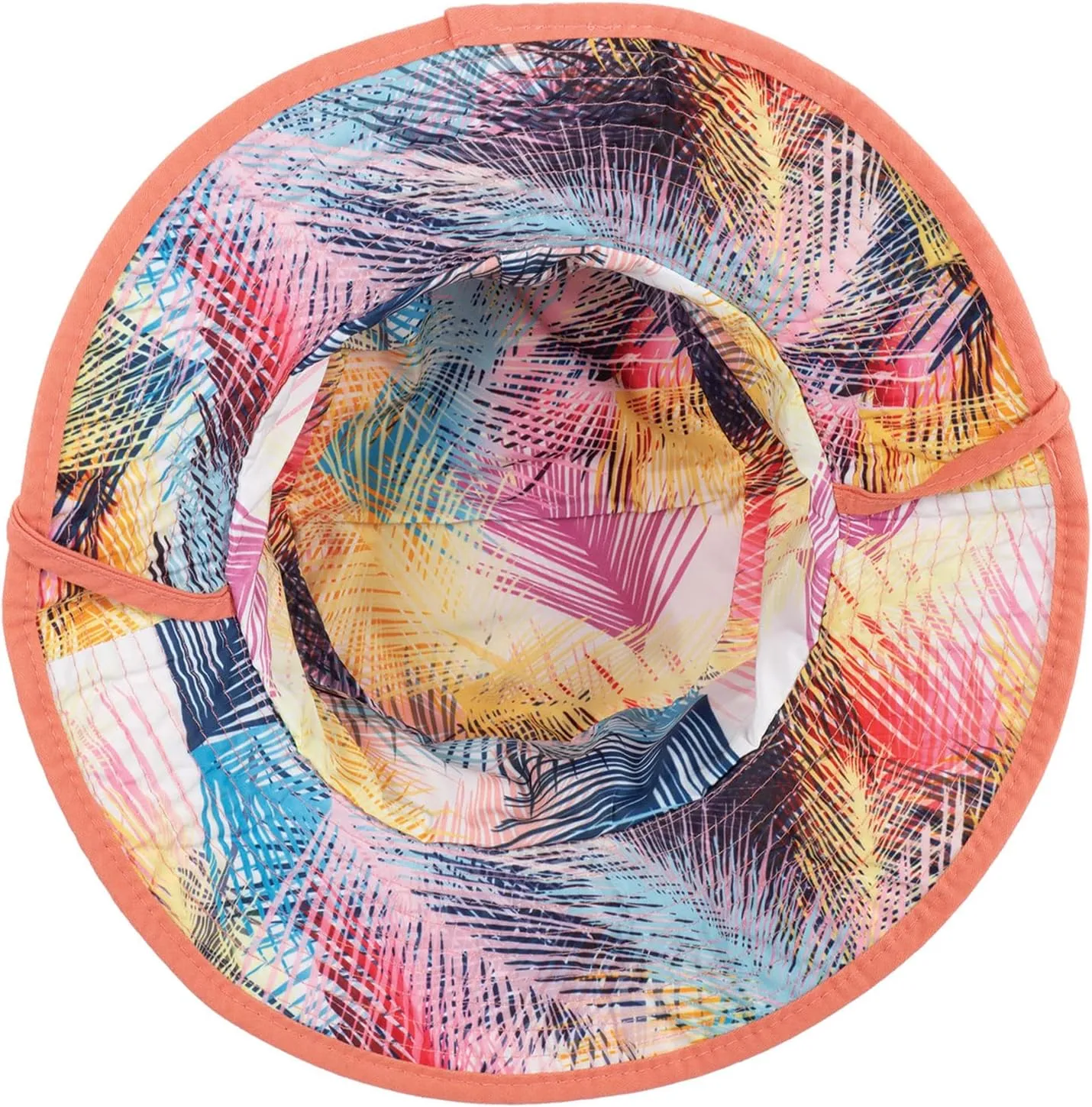 Panama Jack Women's Bucket Hat - Palm Print Underbrim, Packable, Adjustable, UPF (SPF) 50  UVA/UVB Sun Protection, 3" Brim