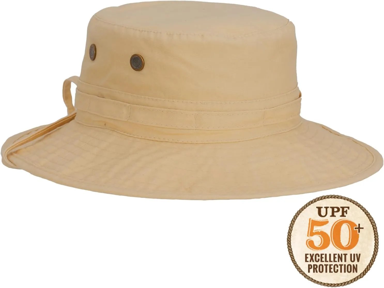 Panama Jack Women's Bucket Hat - Palm Print Underbrim, Packable, Adjustable, UPF (SPF) 50  UVA/UVB Sun Protection, 3" Brim